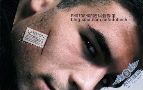 Photoshop合成教程:制作人脸标签【图】_