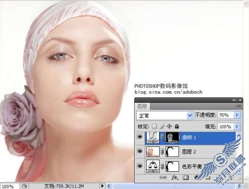 Photoshop制作漂亮人物签名效果图【图】_