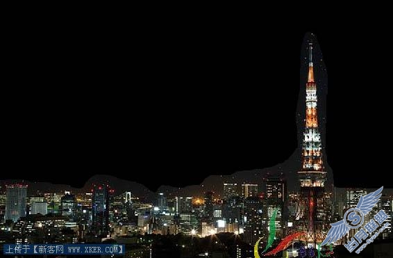 简单用滤镜给夜景图片加上满天繁星