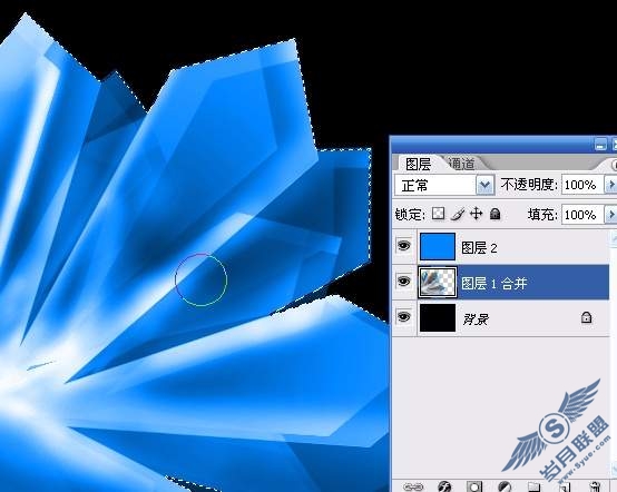 PhotoShop绘制钻石的耀眼光芒