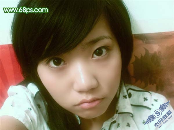 Photoshop为轻微偏蓝的人物照片磨皮及美化