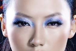 Photoshop人像照片中眼影和唇彩的修饰技法