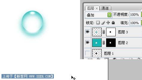 Photoshop简单制作有趣的透明小水泡
