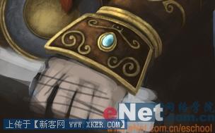 教你Photoshop手绘魔兽世界里的矮人战士(5)