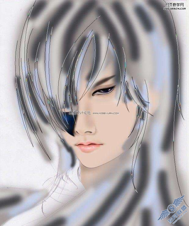 Photoshop绘制冷酷的漫画CG人物【图】_