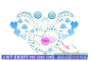 Photoshop制作漂亮的心型挂坠Gif动画图