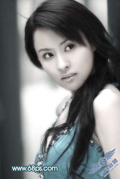 Photoshop照片处理:调色出淡灰色人物质感肤色【图】_