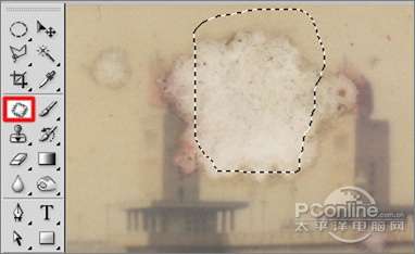 Photoshop<a href=http://www.syue.com/Digital/ target=_blank class=infotextkey>数码</a>暗房教程:修补破损的旧照片【图】_