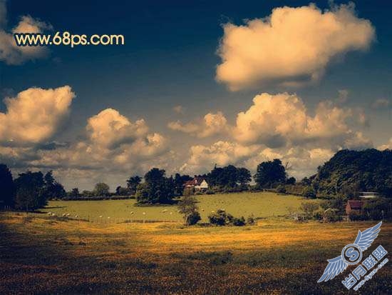 Photoshop调色出暗调暖色外景照片【图】_