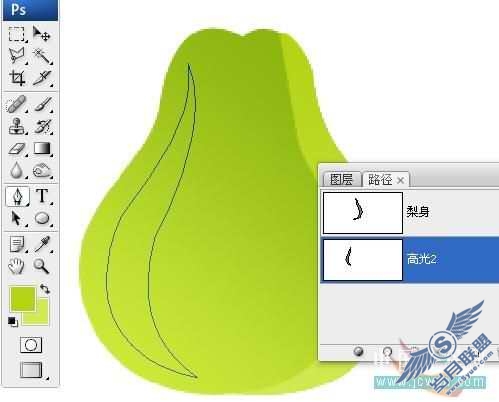 Photoshop鼠绘漂亮水晶水果图标
