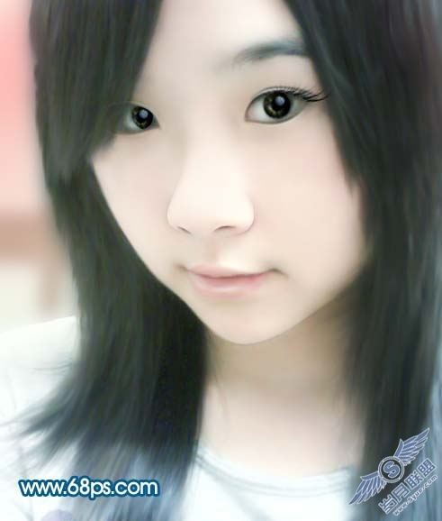 photoshop把曝光过度的人物照片转手绘效果
