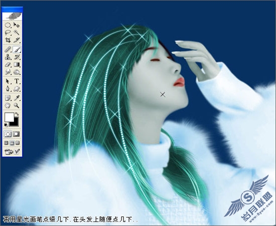 Photoshop把唯美女孩打造成梦幻精灵