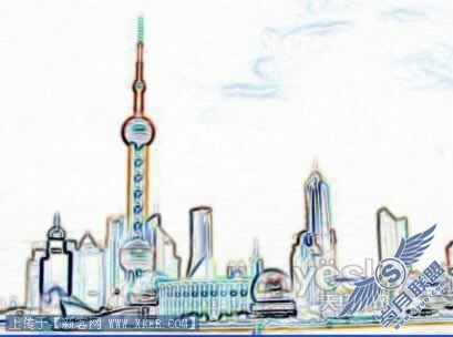 滤镜制作霓虹灯效果