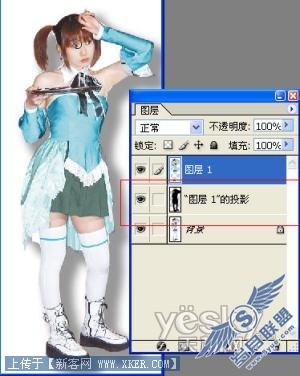 Photoshop投影