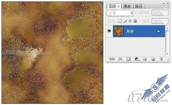 Photoshop打造粗糙的金属质感文字效果