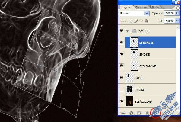 Photoshop合成教程:利用烟雾做出一个超现实的效果【图】_