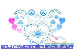 Photoshop制作漂亮的心型挂坠Gif动画图