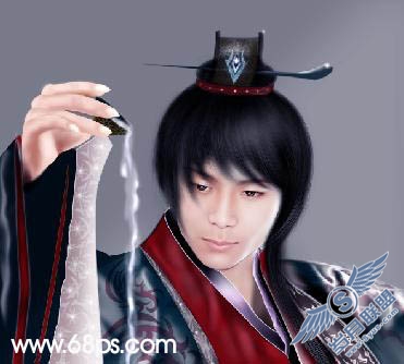 PhotoShop鼠绘古装美男