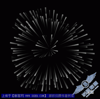 Photoshop极坐标滤镜打造烟花详解_天极设计在线整理