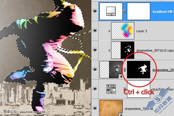 PhotoShop合成动感旋律的街舞海报