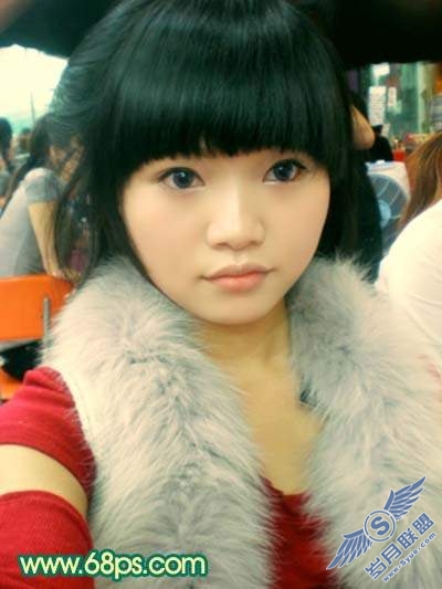 Photoshop调色:人物质感橙红色肤色