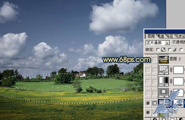 Photoshop调色出暗调暖色外景照片【图】_