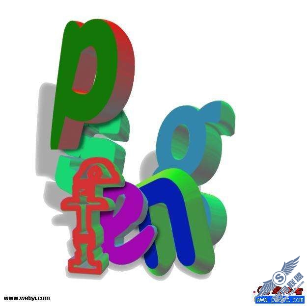 Photoshop文字特效:制作插画文字效果【图】_
