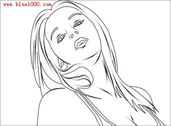 Photoshop制作金发美女海报效果