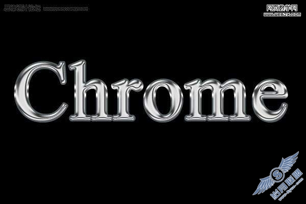 Photoshop快速制作闪亮的金属立体字