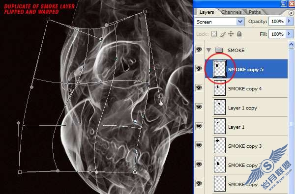 Photoshop合成教程:利用烟雾做出一个超现实的效果【图】_