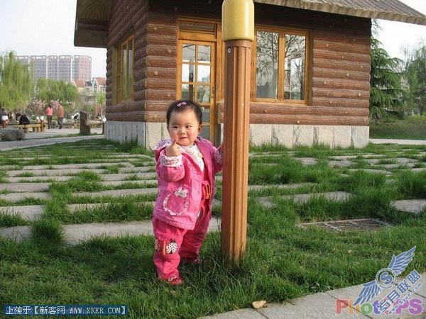Photoshop调出室外儿童的可爱暖色调