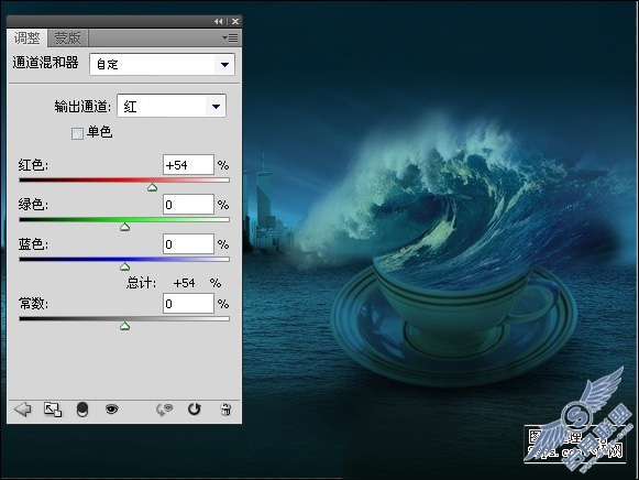 Photoshop照片合成:制作惊涛骇浪海报
