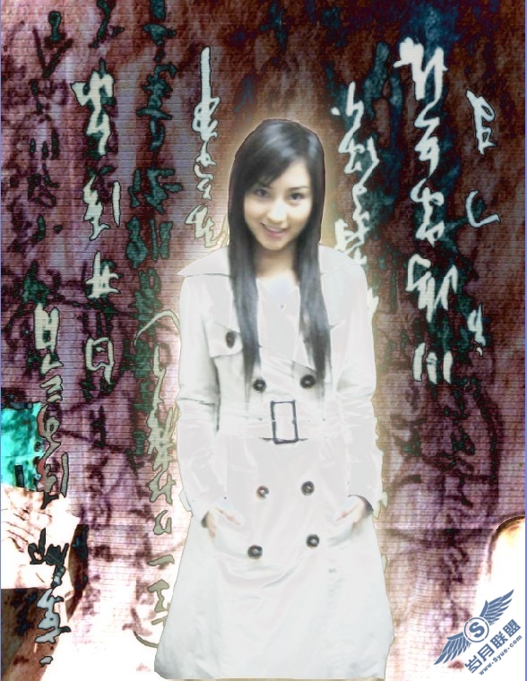 Photoshop合成古典火焰美女