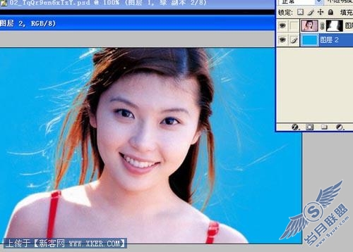 Photoshop超细头发通道抠图教程