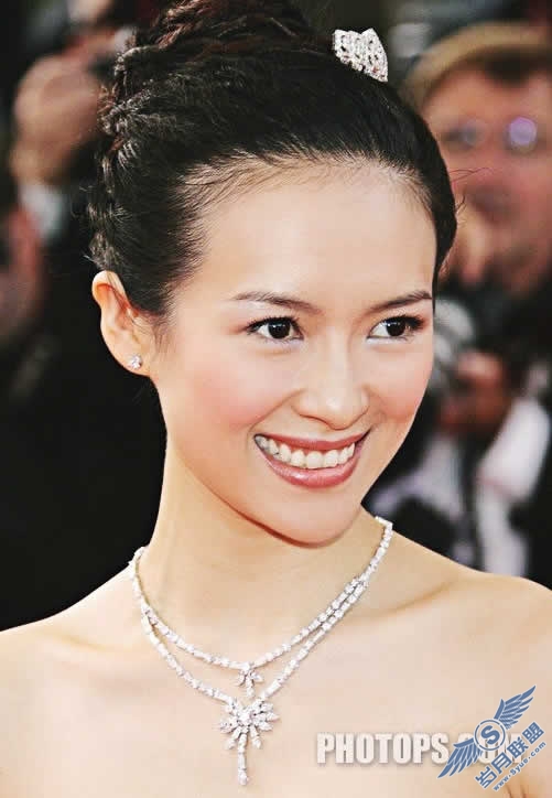 Photoshop用数字化正确调整章子怡皮肤