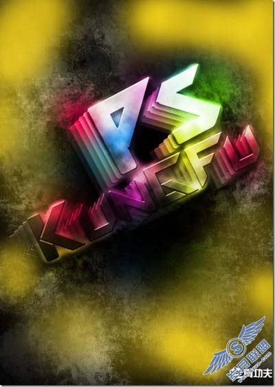 Photoshop文字特效：制作潮流风格文字插画