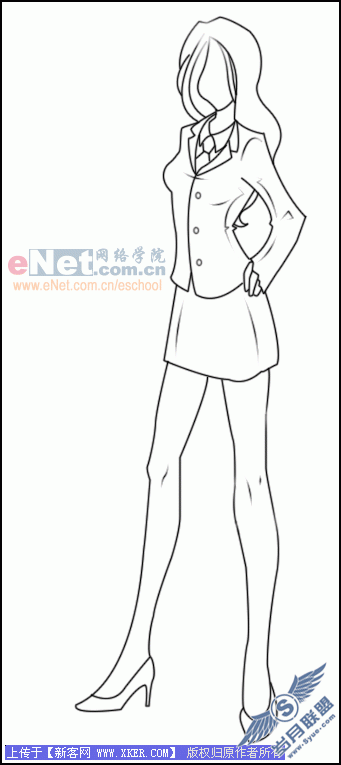 Photoshop打造超酷卡通美女特工