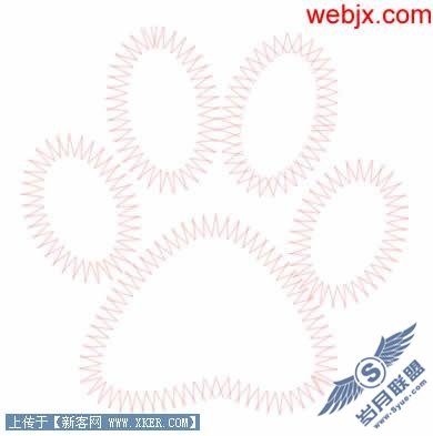 Photoshop路径描边绘制简单折线绣效果_天极设计在线转载