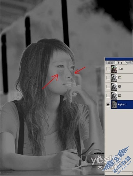 Photoshop教程:利用“计算”打造通透皮肤