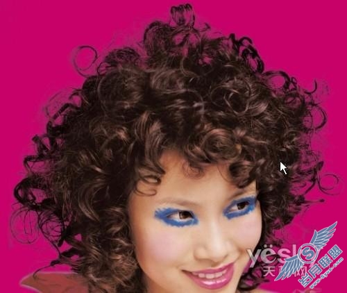 Photoshop抠图教程:抠出MM漂亮的大卷烫发(2)