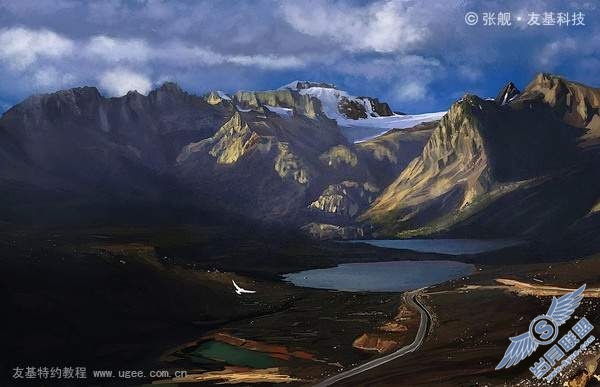 PhotoShop临摹教程:风景绘制