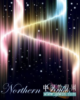 Photoshop教程:打造夜空中绚丽的北极光