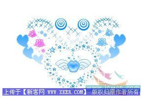 Photoshop制作漂亮的心型挂坠Gif动画图