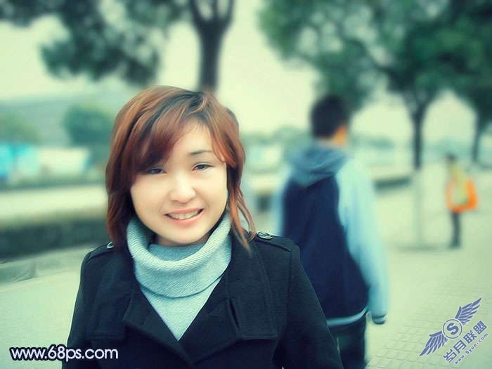 Photoshop照片处理:调色出外景照片柔美的青黄色【图】_