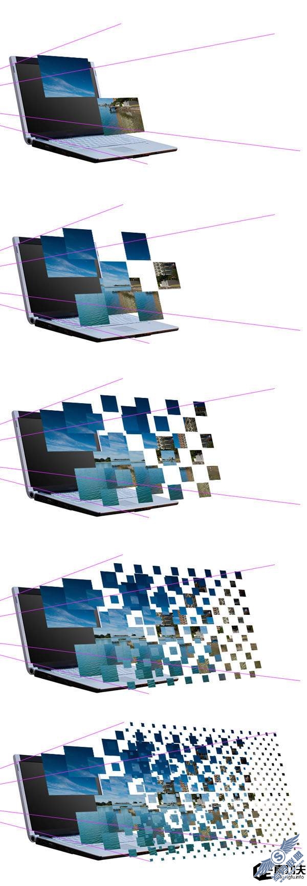 photoshp制作<a href=http://www.syue.com/Digital/Notebook/ target=_blank class=infotextkey>笔记本</a>广告海报的设计