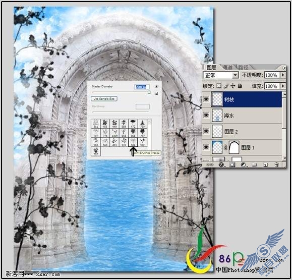 PhotoShop合成天河中奔跑的白马