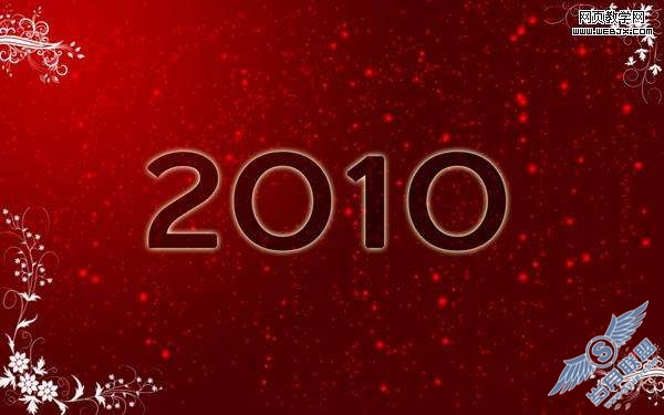 Photoshop制作2010精美的圣诞贺卡教程【图】_