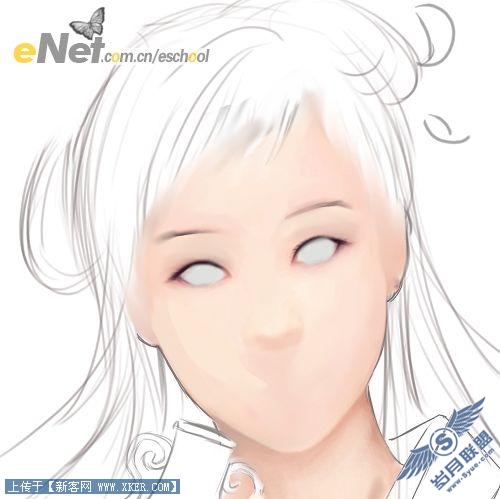 有女如莲 Photoshop手绘古典美女