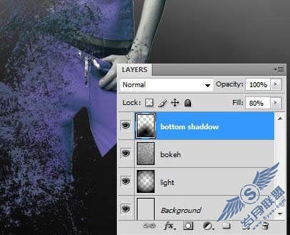Photoshop合成美女与兽中之王插画