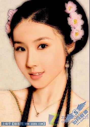 Photoshop实例:打造真人仿工笔画效果 Photoshop实例:打造真人仿工笔画效果
